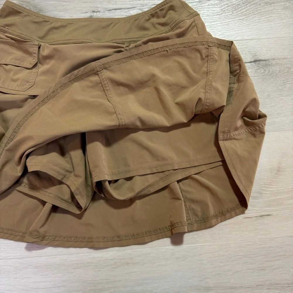 Athleta Y2K Wherever Low Rise Utility Skort, Tan, Size 2P - Picture 7 of 14